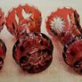 Vintage ruby red crystal bud vase Image 4