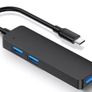 Type C 3 usb ports multi adapter card reader macbook Image 2