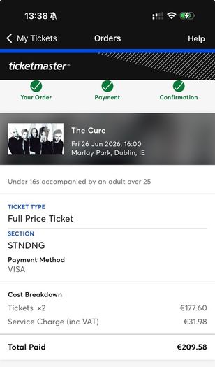 Cure Marley Park Tickets