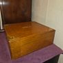 Antique Oak Church Box with Brass Cross Image 5