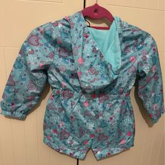 Kids Water Resistant Hooded Rain Anorak