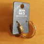 Golden hoop earrings Image 3