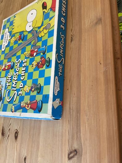 Vintage Simpsons 3-d Chess Set