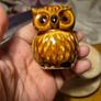 1970s Vintage Made in Japan Brown Owl Toothpick Holder Image 6