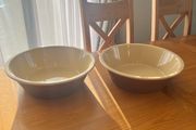 Stoneware Mixings Bowls Large Pair