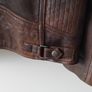 Mens Tan leather Echtes Leder biker style jacket size M heavy FREEPOST Image 8