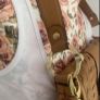 shoulder tan weave leather bag Annie Klien brand Image 3