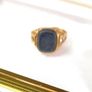 Hallmarked Vintage Gentleman's Signet Ring Image 5