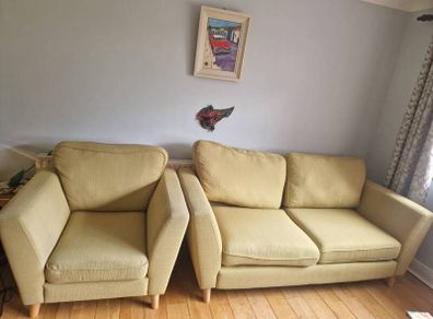 free sofa and armchair