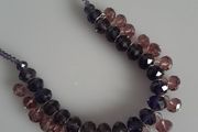 Necklace - Pink and Purple Glass Beads
