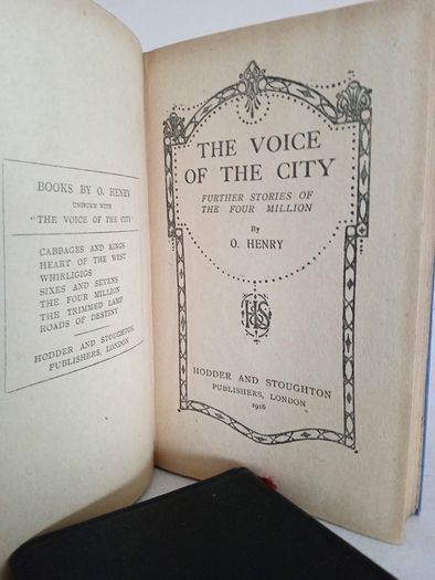 The Voice of the City: Further Stories of the Four Million by O. Henry (GT986)