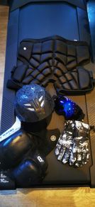 ski helmet goggles and body protectors