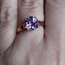 925 sterling silver ring with amethyst. Image 2