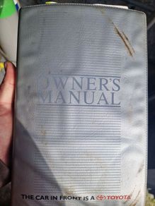 toyota corolla e10 owners manual and tool roll