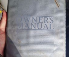 toyota corolla e10 owners manual and tool roll