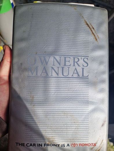 toyota corolla e10 owners manual and tool roll