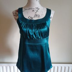 BNWT Size 8 Teal Satin Top