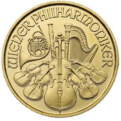 Small rare 2016 1/25 oz 1.3gr Austrian Gold Philharmonic  Coin