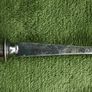 Antique Silver Plated With Hand Painted Ceramic Handle SPOON length 12" Image 2
