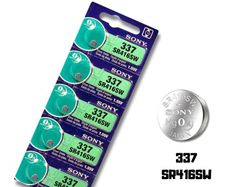 Sony 337 SR416SW Watch Batteries 1.55V 5 Pack