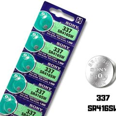 Sony 337 SR416SW Watch Batteries 1.55V 5 Pack