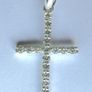 925 Sterling Silver Cross Pendant NEW Image 2