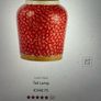 Nicholas Mosse Red Lawn Tall lamp . First quality in perfect condition Image 5