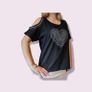 Tops Women Coldshoulder heart Image 4