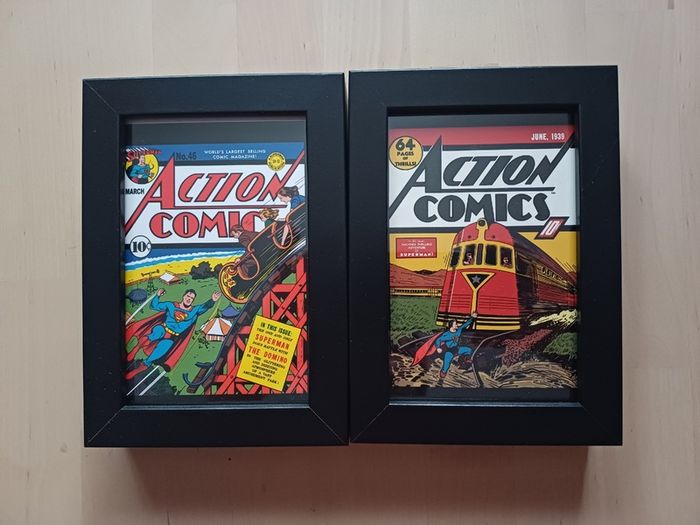 Action Comics Superman Cover Print Standing Picture Frames 12x17cm