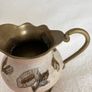 Metal Gold Decor Jug and Bowl Image 7