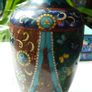 Vintage Chinese Cloisonne and Enamel Collection. Vase, Bowl and Trinket Box Image 8