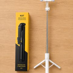 New 170cm white Bluetooth Selfie Stick Tripod with 2 LED Lights and Remote iPhone and Android