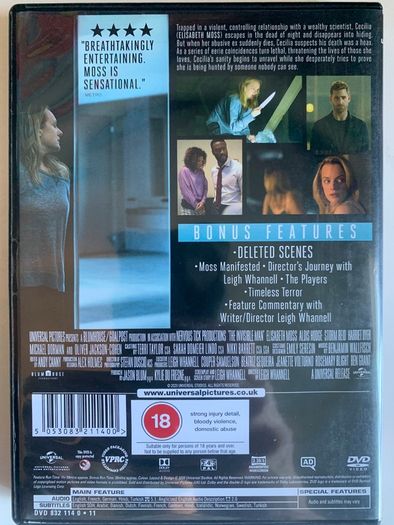 The Invisible Man [2020] Elisabeth Moss [Movie DVD]