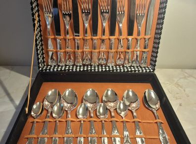 Vintage Italian Silver Plated Cutlery Set
