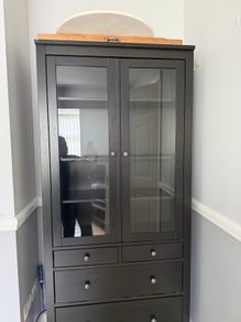 Book Shelf with glass doors and drawers
