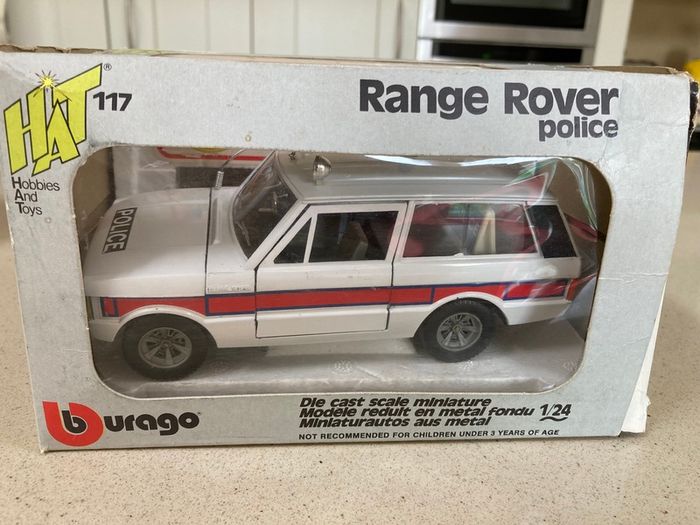 Range Rover Police Scale 1/24 Year 1978 Burago