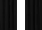 Blackout Curtains Bedroom Super Soft Thermal Insulated Curtains Blackout Eyelet Blackout Curtains for Living Room 46 x 54 Inch Black 2 Panels