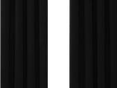 Blackout Curtains Bedroom Super Soft Thermal Insulated Curtains Blackout Eyelet Blackout Curtains for Living Room 46 x 54 Inch Black 2 Panels