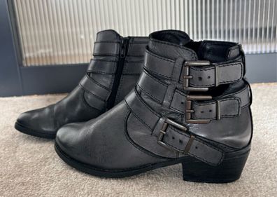 Leather ankle boots by Moda in Pelle Size 4/37