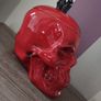 Halloween Red Ceramic Skull Candy Dish Image 6