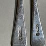 Pair 1910s Sheffield solid silver butter knife Image 3