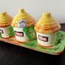 Vintage Japanese Marutomo Ware Condiment Set Image 4