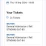 Westlife Tickets  X 2 Image 2