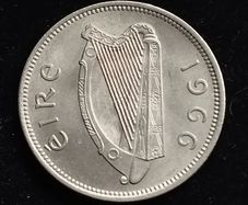 Ireland - 1966 - Shilling - Bull - KM.14a - [336]