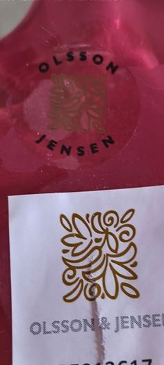 Olsson & Jensen, a Swedish brand known for interior design Handmade candle holder with a vibrant design.