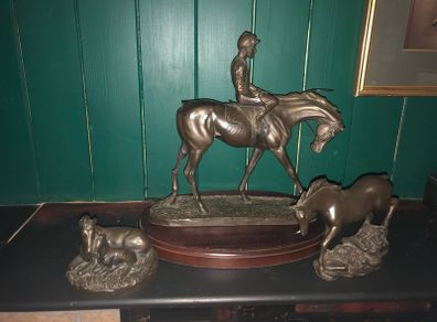 Brass effect horses