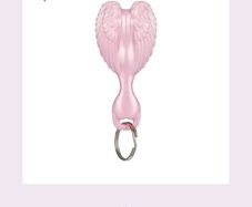Angel keyring hairbrush