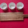 Fiesta Joy Acacia Paddle Tray with Dip Bowls Image 9