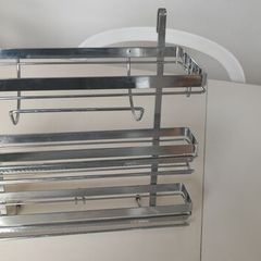Kitchen roll, cling film, tin foil dispenser stainless steel