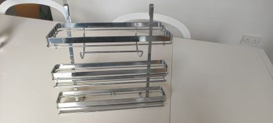 Kitchen roll, cling film, tin foil dispenser stainless steel